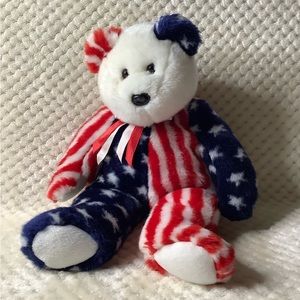 Ty Beanie Buddy Spangle Patriotic Stuffed Animal